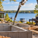 Concrete pumping for a foundation project in White Bear Lake, MN